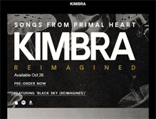 Tablet Screenshot of kimbramusic.com